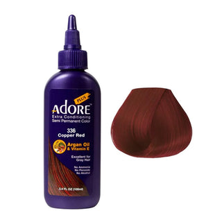 ADORE PLUS SEMI - PERMANENT HAIR COLOR 336 COPPER RED 3.4OZ - Beautylicious Canada