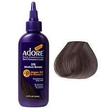 ADORE PLUS SEMI - PERMANENT HAIR COLOR 376 MEDIUM BROWN 3.4OZ - Beautylicious Canada