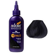ADORE PLUS SEMI - PERMANENT HAIR COLOR 394 VELVET BLACK 3.4OZ - Beautylicious Canada