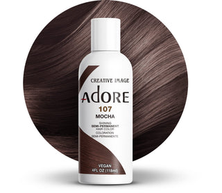 ADORE SEMI - PERMANENT HAIR COLOR 107 MOCHA 4OZ - Beautylicious Canada