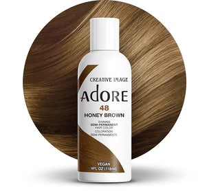 ADORE SEMI - PERMANENT HAIR COLOR 48 HONEY BROWN 4OZ - Beautylicious Canada