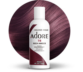 ADORE SEMI - PERMANENT HAIR COLOR 78 RICH AMBER 4OZ - Beautylicious Canada