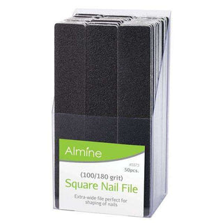 ANNIE VERY COARSE/MEDIUM COARSE 100/180 GRIT SQUARE NAIL FILE #5373