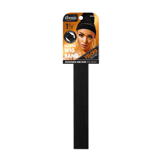 ANNIE 1 1/8" WIDTH BLACK VELCRO ELASTIC WIG BAND 3444 - Beautylicious Canada