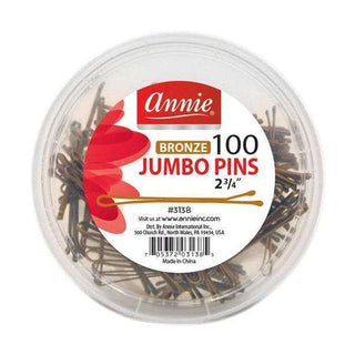 ANNIE 2 3/4" BRONZE 100CT JUMBO PINS 3138 - Beautylicious Canada