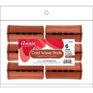 Annie Cold Wave Rods X - Jumbo 6Ct Brown *1122 - Beautylicious Canada