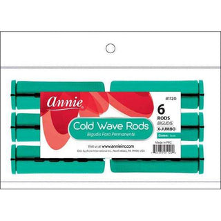 Annie Cold Wave Rods X - Jumbo 6Ct Green *1120 - Beautylicious Canada