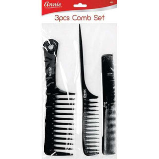 Annie Comb Set 3Ct Black *89 - Beautylicious Canada