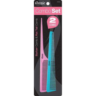 Annie Comb Set Barber Comb & Rat Tail Comb *184 - Beautylicious Canada