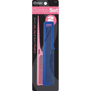 Annie Comb Set Cutting Comb & Rat Tail Comb *186 - Beautylicious Canada