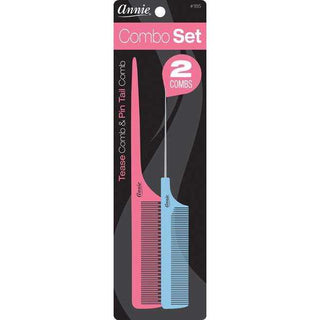 Annie Comb Set Tease Comb & Pin Tail Comb *185 - Beautylicious Canada