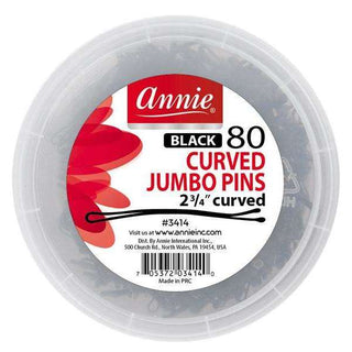 ANNIE CURVED 80CT JUMBO PINS 2 3/4" - Beautylicious Canada
