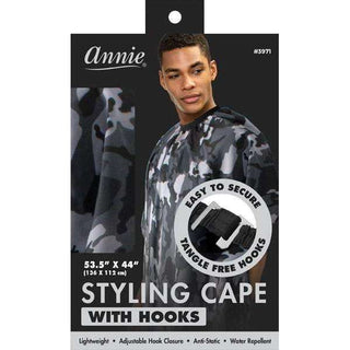 Annie Cutting Cape with Stretchable Hook Camo *3971 - Beautylicious Canada