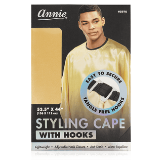 Annie Cutting Cape with Stretchable Hook Gold *3970 - Beautylicious Canada