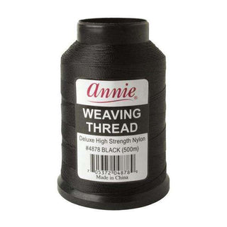 ANNIE DELUXE HIGH STRENGTH NYLON WEAVING THREAD - BLACK 500M 4878 - Beautylicious Canada
