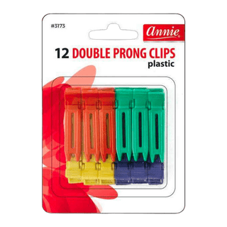 Annie Double Prong Clips 12Ct Asst Color *3173 - Beautylicious Canada