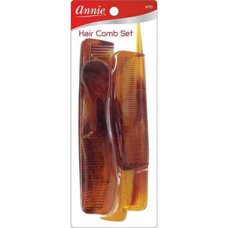 Annie Family Comb Set 6Ct Tortoise *70 - Beautylicious Canada