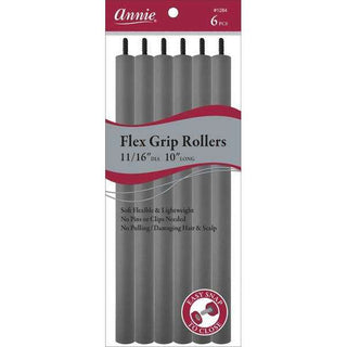 Annie Flex Grip Rollers 11/16 Inch Extra Long Gray *1284 - Beautylicious Canada