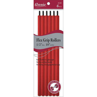 Annie Flex Grip Rollers 1/2 Inch Extra Long Red *1281 - Beautylicious Canada