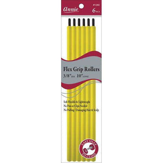Annie Flex Grip Rollers 3/8 Inches Extra Long Yellow *1280 - Beautylicious Canada