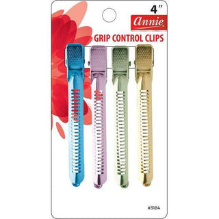 Annie Grip Control Clips 4Ct Asst Color *3184 - Beautylicious Canada