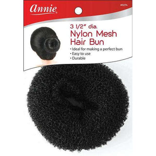 Annie Hair Bun Donut 3.5" Nylon Mesh *3274 - Beautylicious Canada
