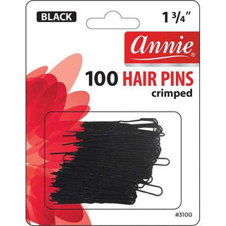 Annie Hair Pins 1 3/4In 100ct Black *3100 - Beautylicious Canada