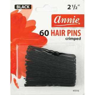 Annie Hair Pins 2 1/2" 60Ct Black *3316 - Beautylicious Canada