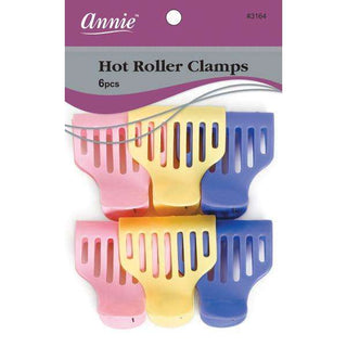 Annie Hot Roller Clamps 6ct Asst Color *3164 - Beautylicious Canada