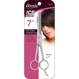 Annie Ice Tempered Stainless Steel Hair Thinning Shears 7 Inch *5028 - Beautylicious Canada