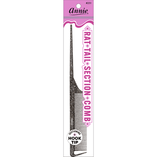 Annie Luminous Rat Tail Section Comb Asst Colors *251 - Beautylicious Canada