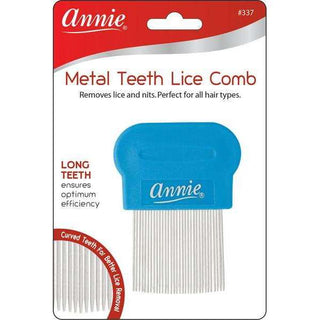 Annie Metal Teeth Lice Comb Blue *337 - Beautylicious Canada