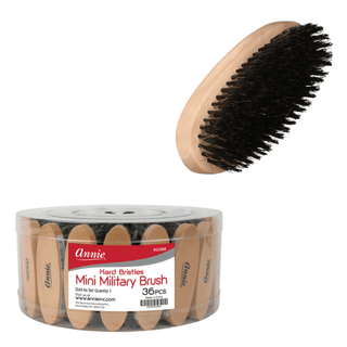 ANNIE MINI MILITARY BRUSH - HARD BRISTLES 2088 - Beautylicious Canada