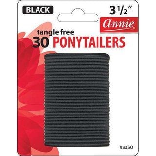 Annie No Tangle Ponytailers 3 1/2In 30ct Black *3350 - Beautylicious Canada