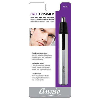 Annie Nose Hair Trimmer Silver *5753 - Beautylicious Canada