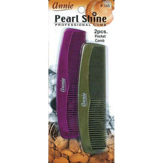 Annie Pearl Shine Combs Pocket 2Ct Asst Color *145 - Beautylicious Canada