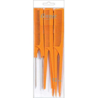Annie Pin And Rat Tail Comb Combo 12Ct Bone *95 - Beautylicious Canada