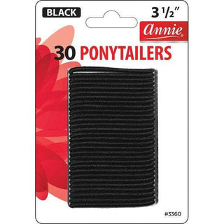 Annie Ponytailers 3 1/2" 30ct Black Thin *3360 - Beautylicious Canada
