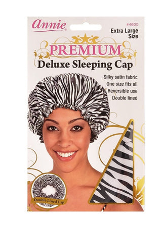 Annie Premium Deluxe Sleeping Cap Extra Large Zebra *4600 - Beautylicious Canada