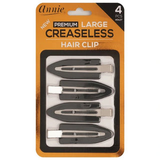 ANNIE PREMIUM LARGE CREASELESS HAIR CLIP 4PCS 3427 - BLACK - Beautylicious Canada