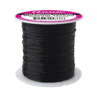 ANNIE PREMIUM NYLON WEAVING THREAD - BLACK 75YD 4868 - Beautylicious Canada