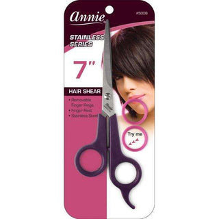 Annie Professional Stainless Hair Shears 7 Inch Purple *5008 - Beautylicious Canada
