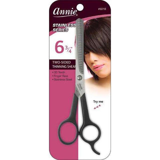 Annie Professional Stainless Shears 2 - Sided Thinning Shears 6.75 Inch 30 Teeth *5018 - Beautylicious Canada