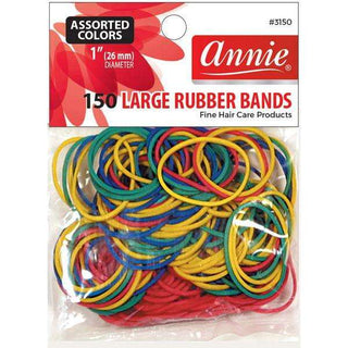 Annie Rubber Bands L 150Ct Asst Colors *3150 - Beautylicious Canada