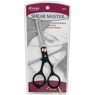 Annie Shear Master Thinning Shears 5.5 Inch Black *5037 - Beautylicious Canada