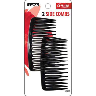 Annie Side Combs Large 2Ct Black *3201 - Beautylicious Canada