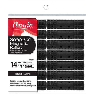 Annie Snap - On Magnetic Rollers Size S 14Ct Black *1234 - Beautylicious Canada