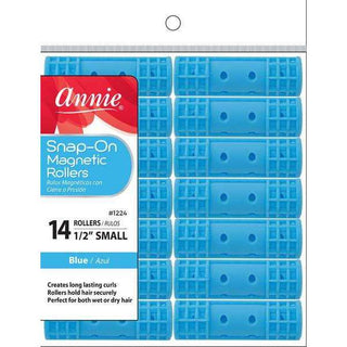 Annie Snap - On Magnetic Rollers Size S 14Ct Blue *1224 - Beautylicious Canada