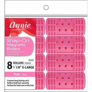 Annie Snap - On Magnetic Rollers Size XL 8Ct Pink *1221 - Beautylicious Canada