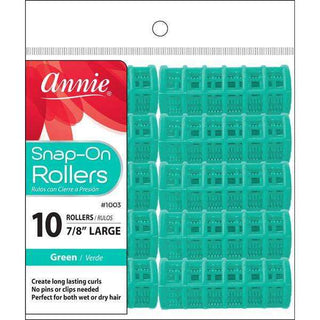 Annie Snap - On Rollers Size L 10Ct Green *1003 - Beautylicious Canada